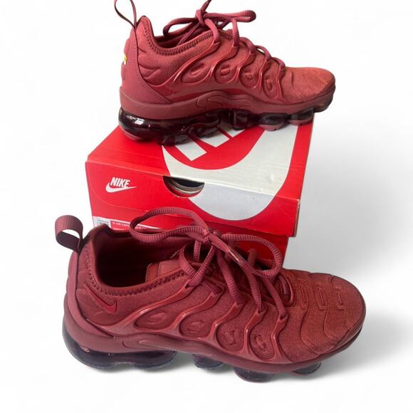 Nike Red Athletic Shoes with VaporMax Plus Design - Picture 1 of 8